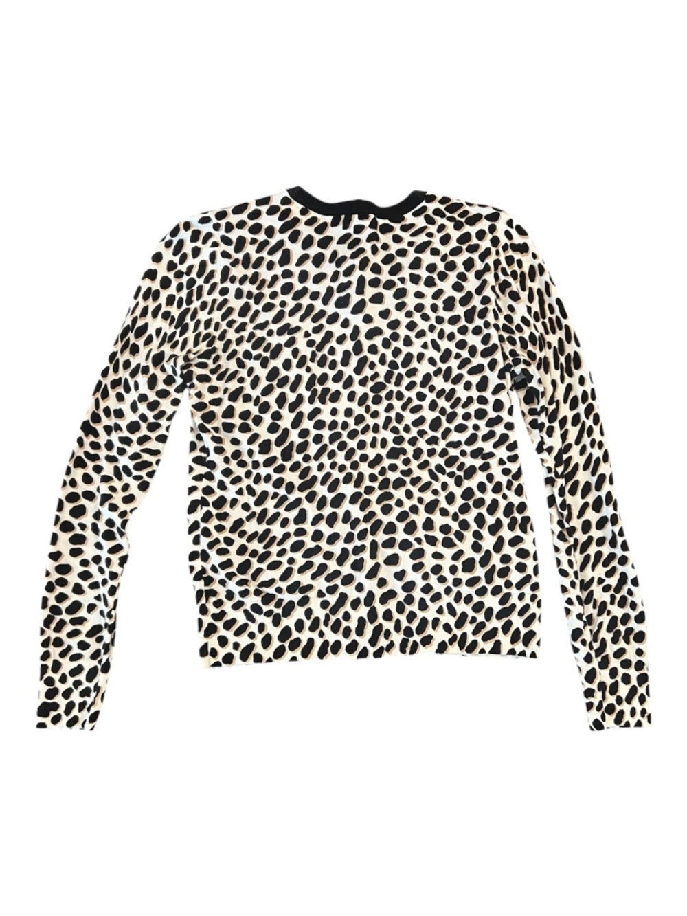 Ann Taylor Cardigan Sweater Leopard Print Button Front Size Medium - Picture 3 of 7